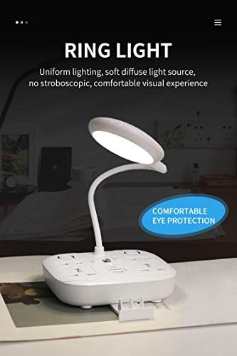 Lâmpada de mesa LED NSIUCION, luz de lâmpada de mesa ajustável com controle remoto, lâmpada de escritório