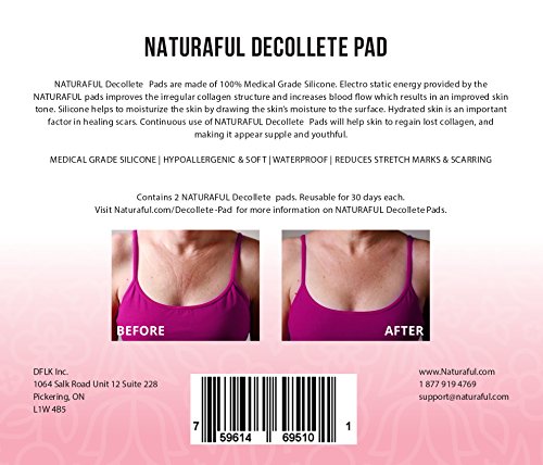 Naturaful - almofadas de peito Anti -Wrinkle Chests para reduzir as rugas no peito