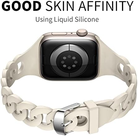 LAXARMER 2 Pacote de pulseira de ara de renda macia respirável Compatível com a banda de relógio