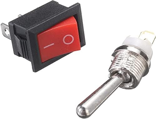 AGOUNOD ROGHER SWITCH 2PCS Mini Rocker Snap-In Switch Chainsaw On/Off Stop Stop Starter Switch 4500/5200/5800/45/52/58CC