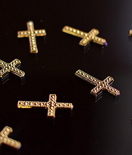 Faith Cross Favor Accents Charms, pacote de 24 cruzes de ouro