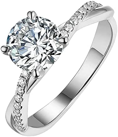 2023 Novos anéis de mulheres Tamanho Strass branco anel 511 Jóias 925 Goldsilver Anéis de casamento Ringos de