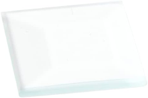 Plymor quadrado 3mm de vidro transparente chanfrado, 1 polegada x 1 polegada