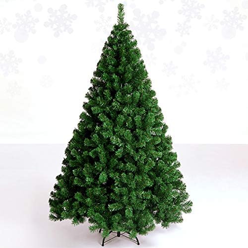 Árvore de Natal Artificial de 6 pés, Spruce Premium Tree de Natal com dobradiças W Stand dobrável de metal,