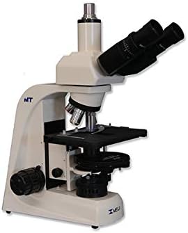 Microscópio trinocular de halogênio MT5310H, canhoto