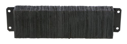 Vestil 1036-4.5 pára-choques laminados horizontais, borracha reforçada com tecido, retangular, 4 orifícios, 10