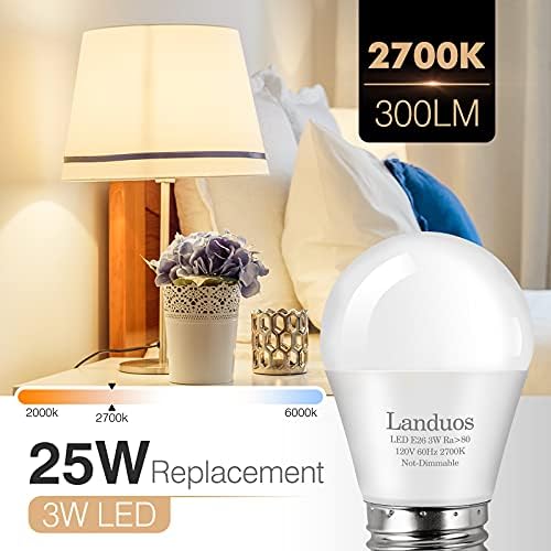 Lâmpada de lâmpada LED 3W 25 watts Bulbos equivalentes ， A15 Lâmpadas de lâmpadas noite lâmpada lâmpada lâmpada