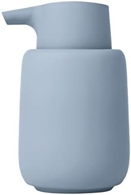 Dispensador de sabão Blomus, silicone de plástico cerâmico, micro chip, h 14 cm, t 9,5 cm, Ø 8,5, v 0,25