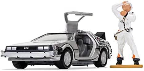 Corgi de volta ao futuro DeLorean & Doc 1:36 Display Display Modelo CC05503 Silver