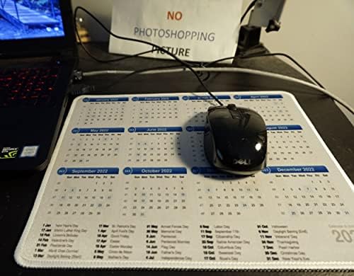 2022 Mouse calendário Pad com feriados hd impressão 12x10 polegada Mouse pad de mouse não deslize o