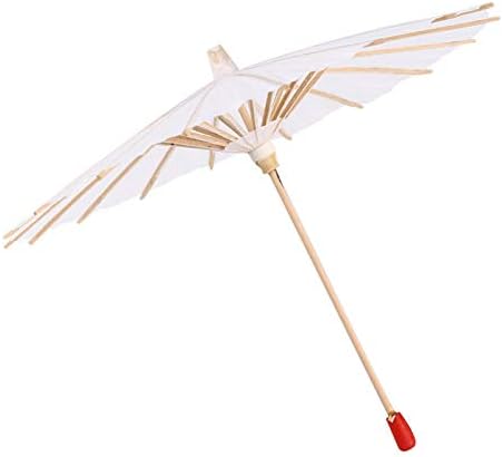 YoSoo Health Gear White Color Paper Guardella Papel Decorativo guarda -chuva Decorais para artesanato