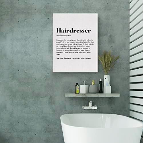 Definição de cabeleireiro EVXID Pintura de pôster de lona Pintura de parede, cabeleireiro Definição Impressão