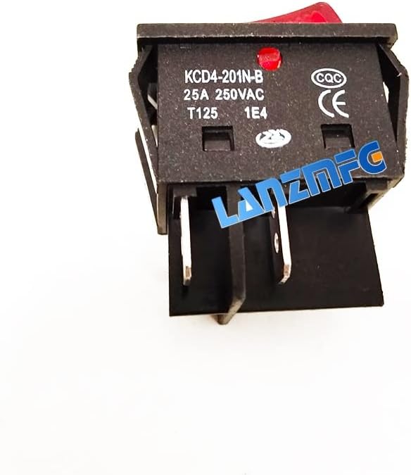 Botão vermelho de alta corrente KCD4 Rocker Switch -