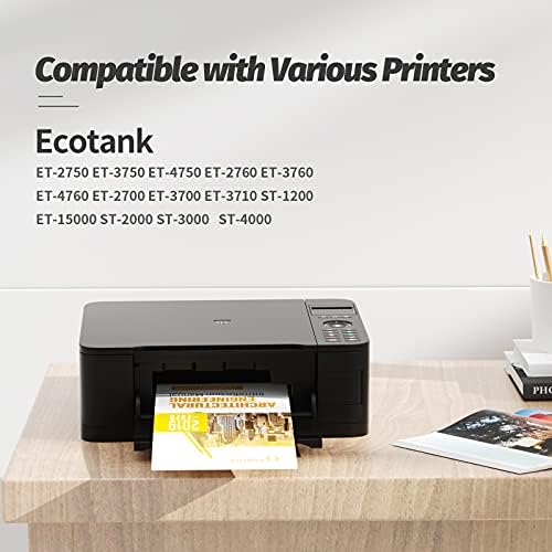 Riniul Compatível Refil Garrafas de tinta Substituição para 502 T502 EcoTank Ink Recil para impressora ET-2700 ET-2750