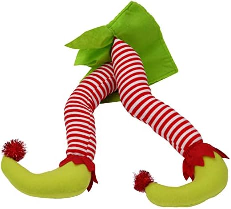 Todozo pernas para decorações de Natal Pernas recheadas presas no enfeite de Natal de árvore de natal