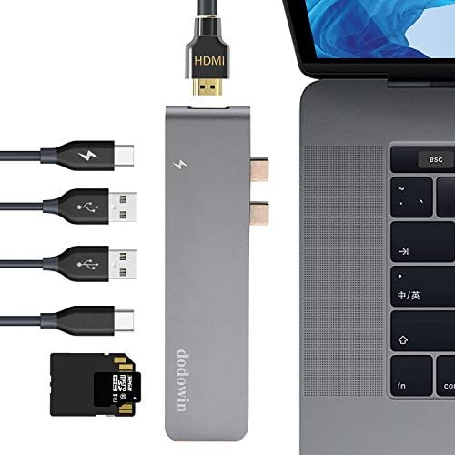 DODOWIN USB-C Hub MacBook Pro Adaptador compatível com MacBook Pro -2020 13/15/16 polegadas, MacBook