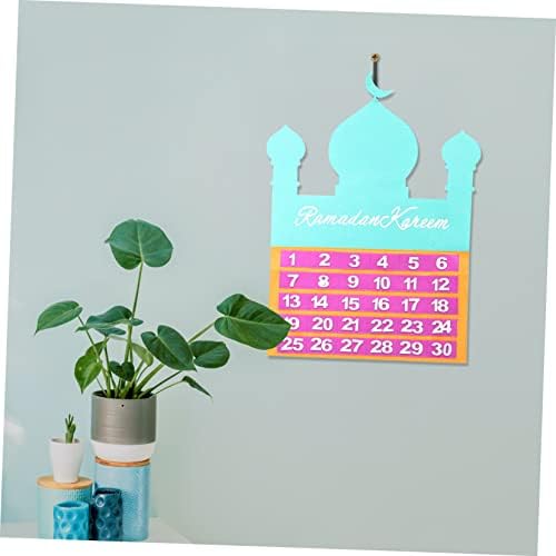 PretyZoom 3pcs Presentes pendurados ornamentos adventam dias decorações de casa festival ramadã