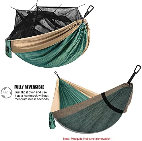 Grassman Camping Hammock Mosquito Net, rede portátil com barraca de rede única ou dupla, para