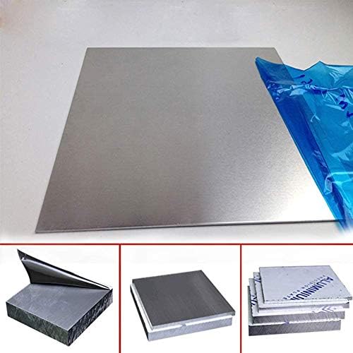 Placa de alumínio puro de zerobegin, folha de metal de alumínio, peças de maquinaria DIY, maquinabilidade