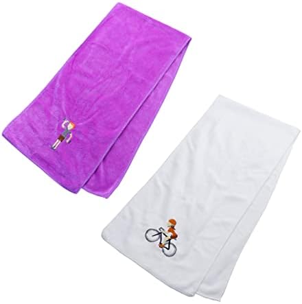 Toalha de toalha branca de clipeda toalha fria ioga toalha absorvente toalhas salão toalhas de
