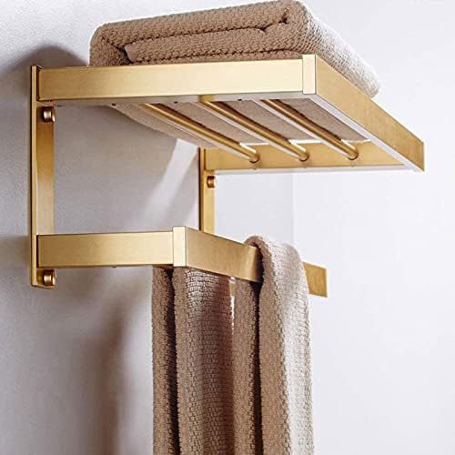 DMUniz Towel Rack Rack Rack Rack de Toalha Dupa Toalha com Decoração de Alumínio Feito, Banheiro