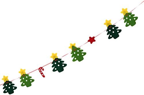 Banners de Natal de Garland Indoor Garland de Nuobesty Sentiram penduramento Bunting Garland Natal Tree Candy Cane