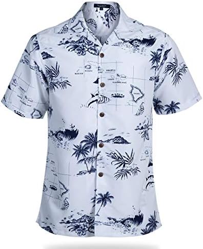 Ano no ano fora da camisa havaiana, camisas havaianas regulares para homens com efeito rápido