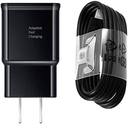 Adaptive Fast Charger Compatível Samsung Galaxy S9 Plus S8 S8+ S10 S10E Nota 8 Nota 9, Bloco de adaptador de carregador