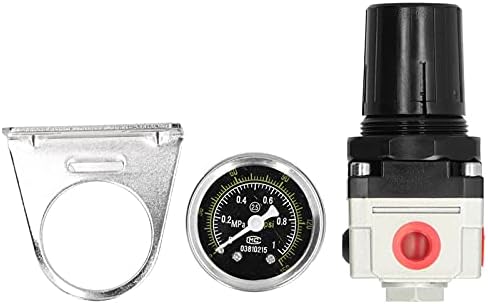 Fafeicy G1/4 '' Regulador de pressão de ar, 0-1.0MPa, filtro de ar comprimido para sistemas pneumáticos,