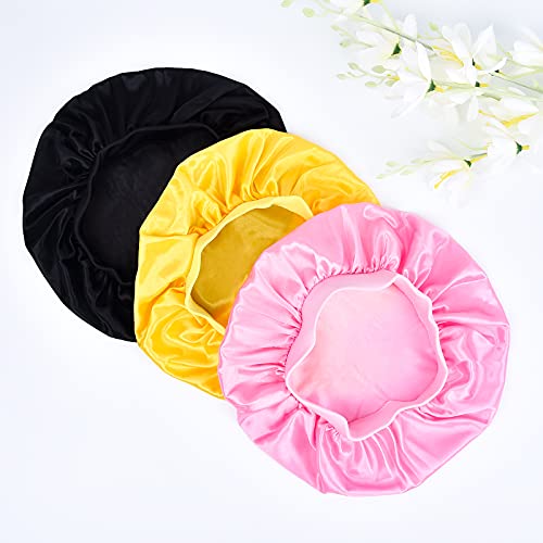 6 peças crianças unicórnio capdote capa de cetim Bonz para dormir macio de seda rosa Night para cabelos naturais