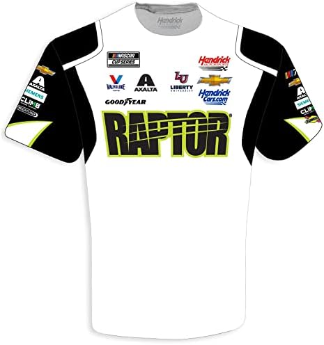 Bandeira quadriculada esportes William Byron 2023 Raptor Sublimado Uniforme Camiseta Pit Camiseta