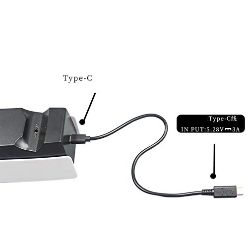 Estação de carregador USB para controlador PS5, carregando dock compatível com o PlayStation 5 DualSense.