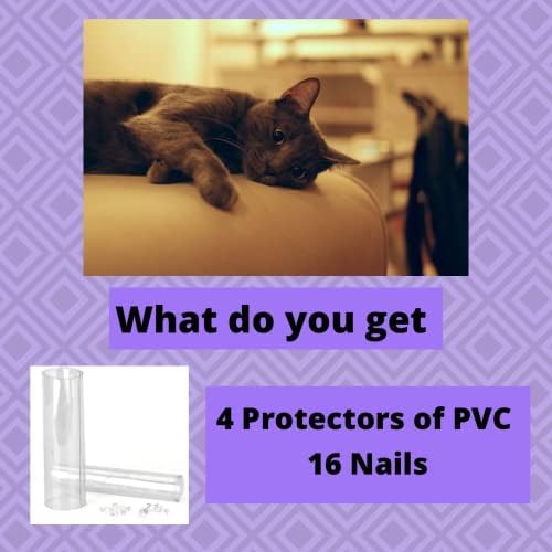 Protetores de móveis Genérico 4 PCs de gatos, dissuasor de arranhões, protetor de sofá para gatos, arranhões