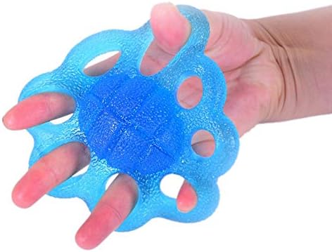 Bola de aperto de silicone, agarrar a mão exercitador de dedos, espremer a bola de aperto, terapia com terapia manual