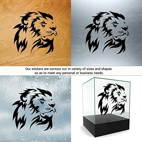 Lions Cores e tamanhos Variações de vinil adesivos Decalques Lion Head Sports Sports Vinil Color