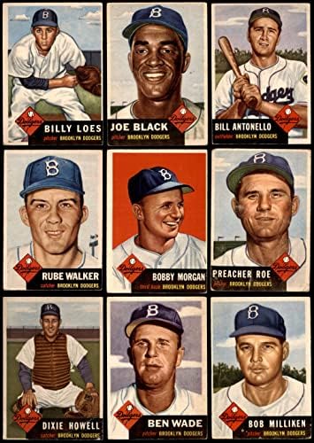 1953 Topps Brooklyn Dodgers, perto da equipe, Dodgers VG Dodgers