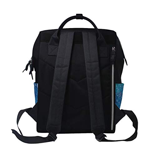 Backpack de mamãe para bebês para cuidados com o bebê, gotas de água imprimem a mochila de viagem à prova d'água
