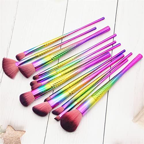 Escovas de maquiagem de arco -íris lxxsh 12pcs kit de pincel de pincel
