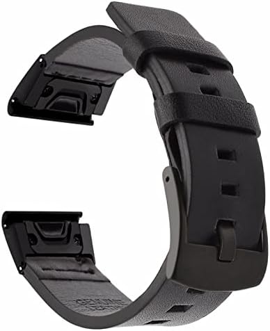 Bahdb 26 22 22mm Sport Sport Leather Watch Strap Bracelet Raplel para Garmin Fenix ​​6x 6 6s Pro 5x 5s mais 3HR