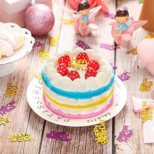 Skylety 100 peças Glitter Table Confetti Confetti de feliz aniversário para meninos decoração