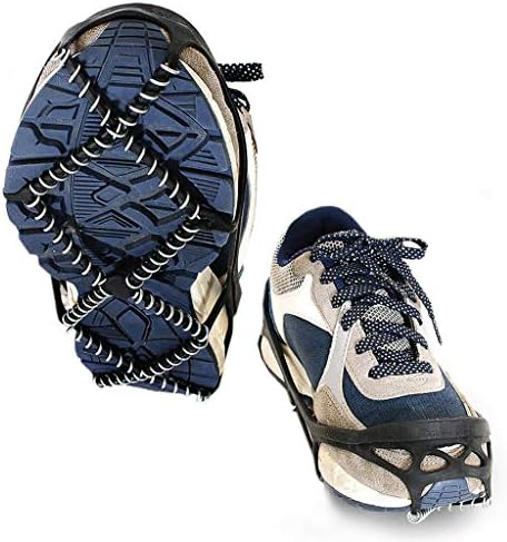 Crampões de tração de par de pares universais Anti-par de calçados de gelo de acampamento de neve e capa de sapatos