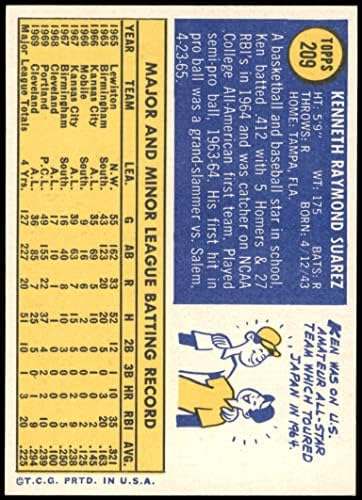 1970 Topps 209 Ken Suarez Cleveland Indians NM/MT Indians