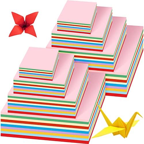 4100 folhas de papel de origami sinmoe tamanhos variados papel diy papel colorido vívido colorido