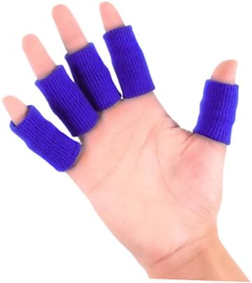 Toddmomy 10pcs manga dedo Protetor de dedo Brace de mão Elastic Bandrages Bandragem Dinisteiro