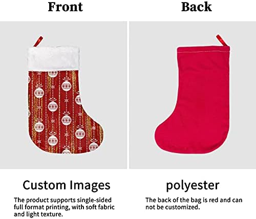 Presentes da Árvore do Papai Noel Yiekeluo Impressão de árvore de meias de Natal Conjunto de 6 pacotes
