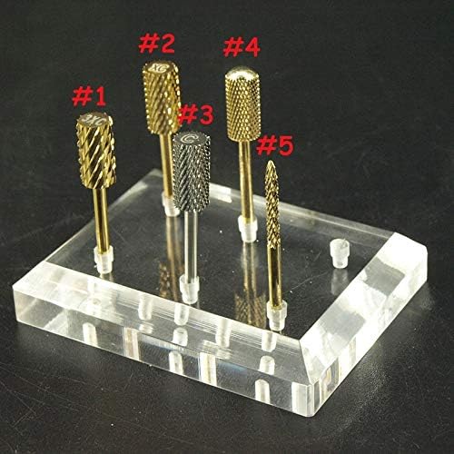 Easynail ~ pro. 5 tipos de carboneto dourado broca de unhas de unhas arquivos de unhas unhas drill elétrica