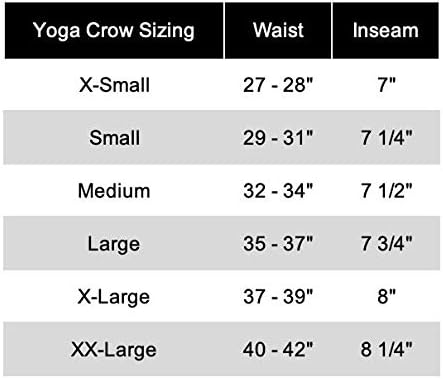 Yoga Crow Swerve de bolso sem bolso de ioga curta com revestimento interno resistente ao odor, ativo, treino,