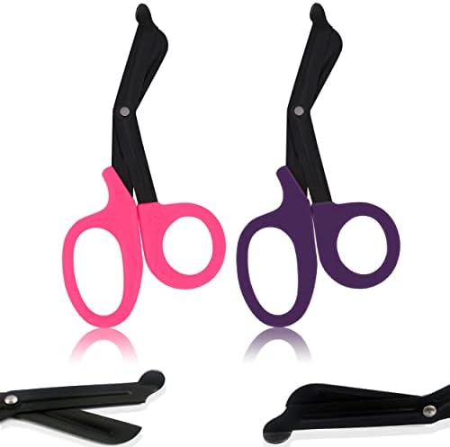 ODONTOMED2011 Premium Scissors com revestimento de fluoreto premium, EMT e trauma tesouras 2 pacote 5,5