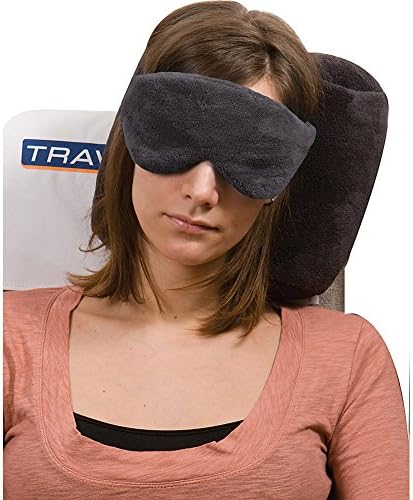 Travelon Bagage Ultra Fleece Traveling e Conjunto de máscaras oculares, cinza, pequeno
