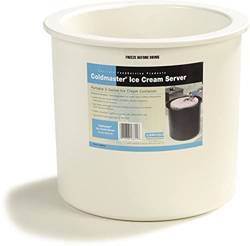 Carlisle Foodservice Products Coldmaster Ice Cream Server e tampa, 3 galões, branco